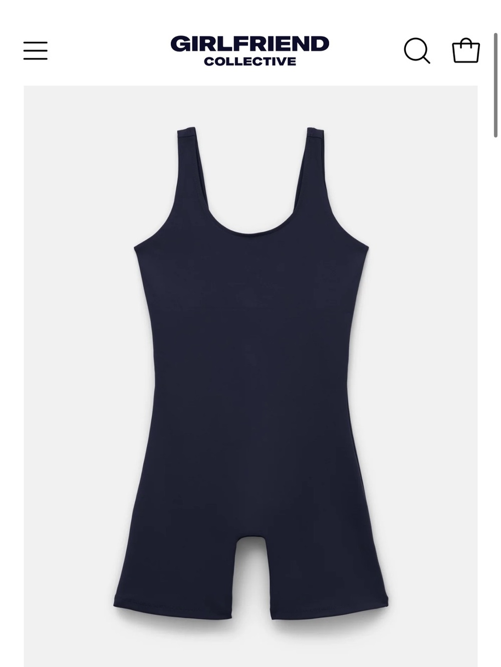 Girlfriend Collective Skyline Bike Unitard